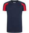 JC003B KIDS CONTRAST COOL T French Navy / Fire Red colour image